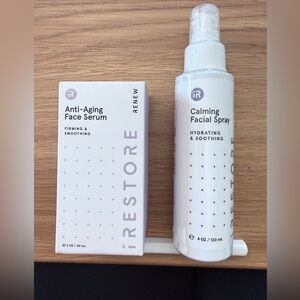 iRestore Anti-Aging Face Serum and Calming Facial Spray Set